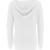 Women's Casual Lightweight Hoodies Long Sleeve White Drawstring Sweatshirts Loose Pullovers with Pocket