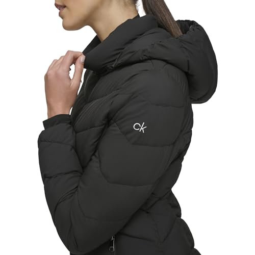 Women's Everyday Hooded Zip Front Puffer Long Sleeve Coat