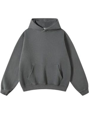 Hoodies for Men Heavyweight Fleece Sweatshirts Mens Acid Wash Athletic Hoodie Oversized Matching Pullover for Couples
