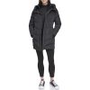 Women's Long Bib-Front Puffer Jacket
