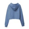 Women's Cropped Hoodies Long Sleeves Fleece Crop Top Sweatshirt with Hooded