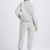 Women's Sweatsuits 2 Piece Outfits Lounge Sets Long Sleeve Half Zip Pullover and Baggy Sweatpants with Pockets