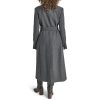 Women's Long Belted Faux-Wool