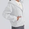 Zip Up Hoodies For Women Cropped Sweatshirts Fall Fashion Outfits 2025 Y2k Fleece Teen Girls Clothes