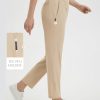 Women's Golf Pants with Belt Loops Zipper Pockets Stretch Travel Work Bussiness Dressy Casual Slacks UPF 50+