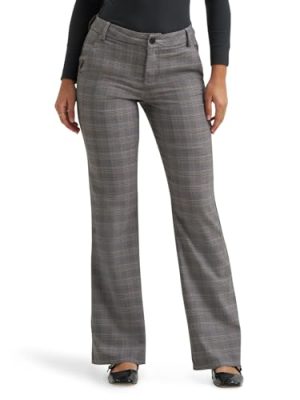 Women's Wrinkle Free Mid Rise Bootcut Pant