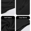 Womens Oversized Half Zip Hoodies Short Sleeve Casual Sweatshirts Pullover Tops with Pockets
