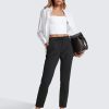 Womens 4-Way Stretch Ankle Golf Pants 7/8 Casual Dress Work Athletic Travel Workout Sweatpants with Pockets