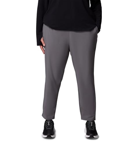 Womens All Seasons Slim Pull-On Pant, City Grey, 1X