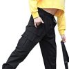 Girls & Womens Drawstring Cargo Jogger Pants,3 Years - Women 3XL