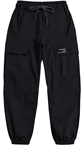 Girls & Womens Drawstring Cargo Jogger Pants,3 Years - Women 3XL