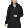 Women's Warm Thickened Parka Coat Winter Puffer Jacket with Removable Hood