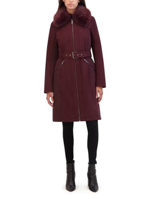 Women's Soft Shell Rain Coat with Exposed Zip Detail