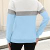 Womens Sweatshirts Half Zip Fleece Pullover Tops Color Block Quarter Zipper Hoodies Fall Winter Clothes
