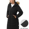 Women's Winter Coats Warm Thicken Long Puffer Jacket Waterproof Quilted Parka with Removable Faux Fur Hood