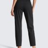 Womens 4-Way Stretch Ankle Golf Pants 7/8 Casual Dress Work Athletic Travel Workout Sweatpants with Pockets