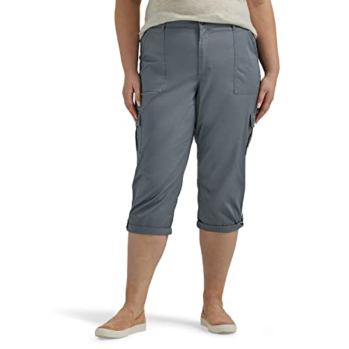 Women's Plus Size Ultra Lux Comfort with Flex-to-go Cargo Capri Pant