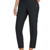 Womens Travel Pants Lightweight Stretch with Zipper Pockets Petite Ankle Dressy Golf Work Business Casual Slacks
