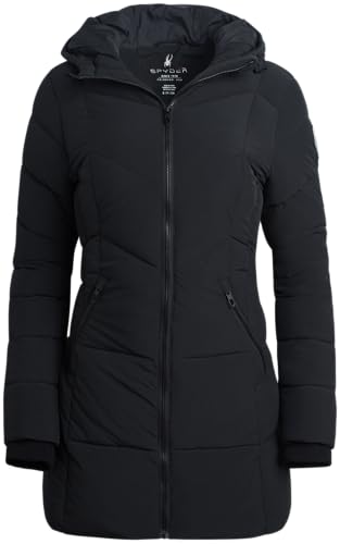 Women's Puffer Jacket - Cozy Hooded Long Puffer Jackets for Women with Hand Pockets - Soft Stretch Bubble Jacket S-XL