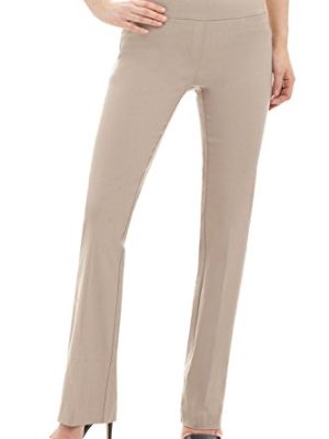Womens Ease into Comfort Stretchy Business Casual Bootcut Pull-On Everyday Office Pant in Regular/Tall/Petite Sizes