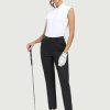 Stretchy Womens Golf Pants 7/8 Ankle Pull On Work Pants Athletic Business Casual Travel Dress Pants with Pockets Petite