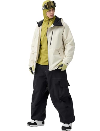 Womens Mens Snowboard Pants Super Baggy Ski Snow Pants Loose Sport Outdoor Insulation Waterproof