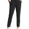 Womens 4-Way Stretch Ankle Golf Pants 7/8 Casual Dress Work Athletic Travel Workout Sweatpants with Pockets
