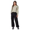 Womens Brea Falls Cotton Ripstop Pant, Black, X-Small