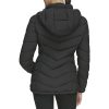 Women's Everyday Hooded Zip Front Puffer Long Sleeve Coat