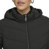 Women's Everyday Hooded Zip Front Puffer Long Sleeve Coat