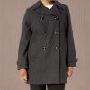 Women's Classic Double Breasted Coat Plus Size