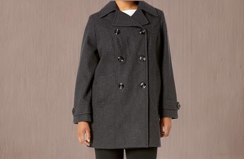 Women's Classic Double Breasted Coat Plus Size