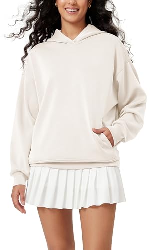 Women's Modal Soft Oversized Hoodies Long Sleeve Hooded Sweatshirts Pullover Top with Kangaroo Pocket