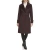 Women's Solid Wool Blend Trench Coat