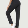 Stretchy Womens Golf Pants 7/8 Ankle Pull On Work Pants Athletic Business Casual Travel Dress Pants with Pockets Petite