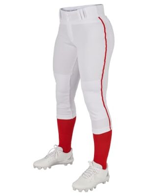 Women's Tournament Low Rise Softball Pants with Side Piping