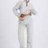 Women's Sweatsuits 2 Piece Outfits Lounge Sets Long Sleeve Half Zip Pullover and Baggy Sweatpants with Pockets