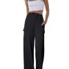 Women Palazzo Pants Summer Casual Wide Leg High Waist Lounge Flowy Beach Trousers Travel Vacation Outfits