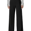 Wide Leg Pants for Women Stretchy Pull On Work Pants High Waisted Business Casual Trousers Slacks with Pockets