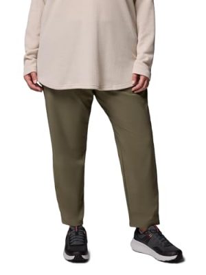Womens All Seasons Slim Pull-On Pant, Stone Green, 3X x S