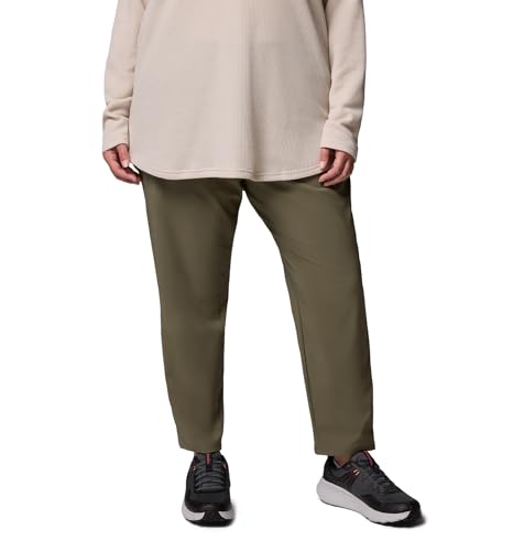 Womens All Seasons Slim Pull-On Pant, Stone Green, 3X x S