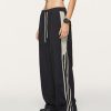 Stripes Track Pants Women Y2k Parachute Pants Mens Baggy Wide Leg Sweatpants Cargo Jogger Pants