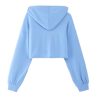 Womens Graphic Cropped Hoodies Half Zip Sweatshirt Long Sleeve Pullover Tops
