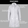 Women's Chelsea Waterproof Down Rain Coat, Fill Power 700
