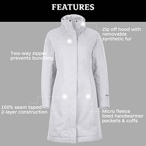 Women's Chelsea Waterproof Down Rain Coat, Fill Power 700
