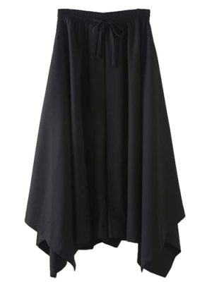 Life Palette Japanese Style Samurai Hakama Harem Pants Men Women Yoga Ninja Pants Black…