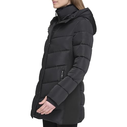 Women's Long Bib-Front Puffer Jacket
