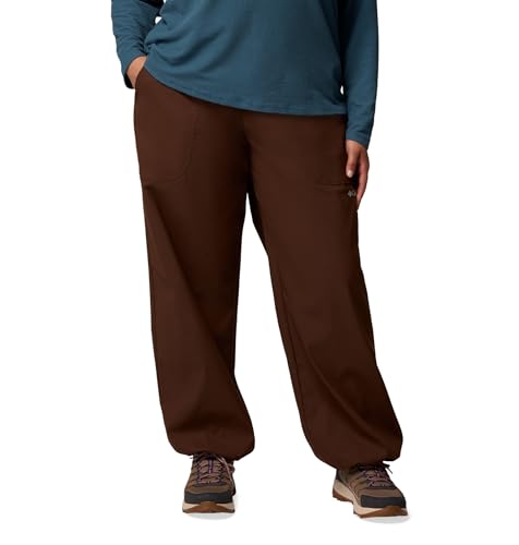 Womens Brea Falls Nylon Pant, Tobacco, 3X x L