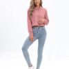 Women's Drawstring Cropped Hoodie Casual Hoodies for Women Workout Crop Tops Sweatshirt Long Sleeve Crop Top