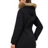 Women's Winter Coats Fleece Lined Parka Jacket Hooded Long Winter Warm Parka Coat with Pockets